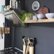 19cm NeXtime Station Stripe Table & Wall Clock